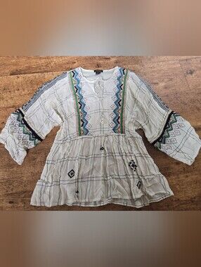 Bohemian embroidered top